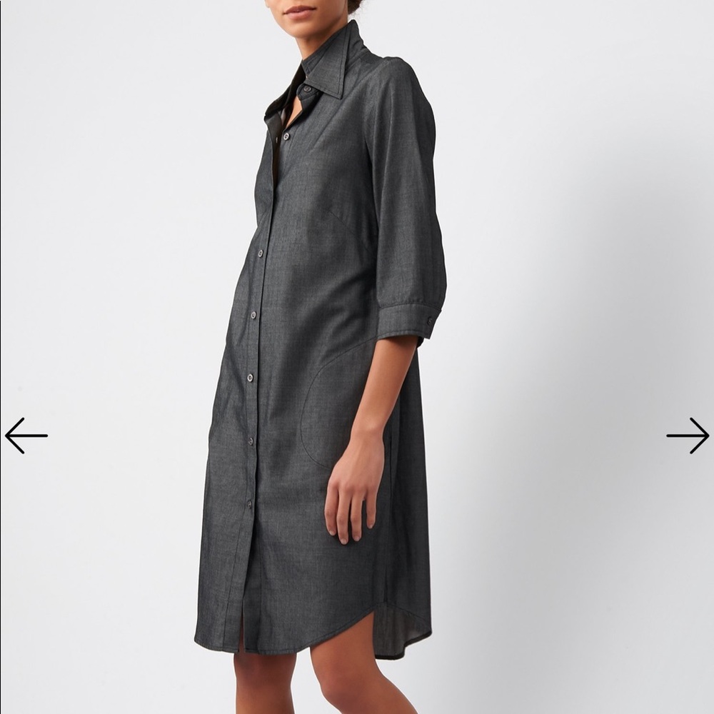 KAL RIEMAN DOUBLE COLLAR SHIRT DRESS